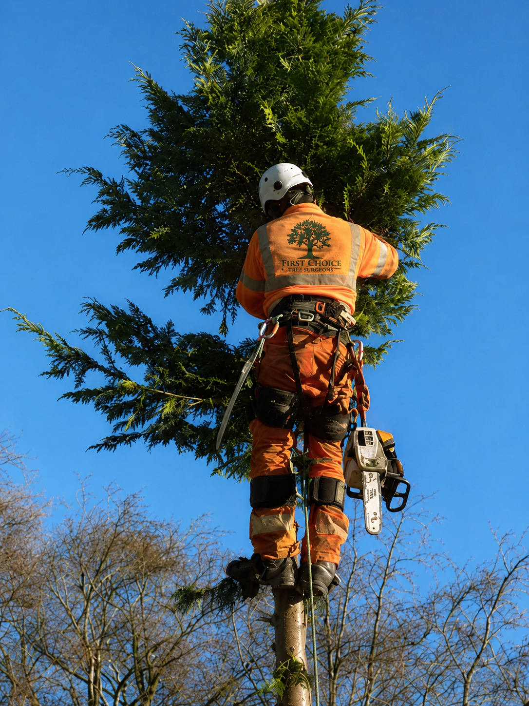 First Choice Tree Surgeons carrying out tree surgery in Limerick